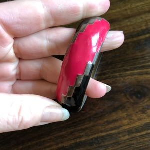 Pink and Black Vintage Bangle